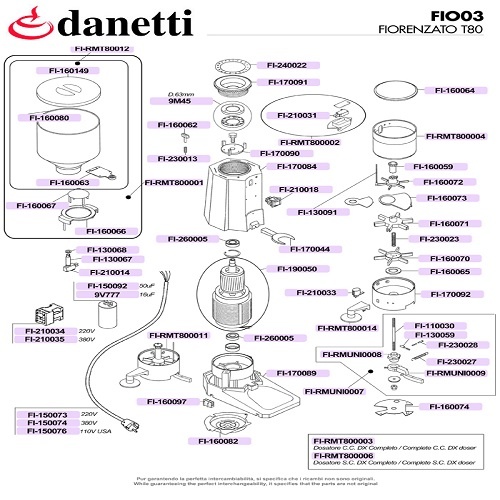 FIORENZATO MS - T80 KÁVÉDARÁLÓ ADAGOLÓ