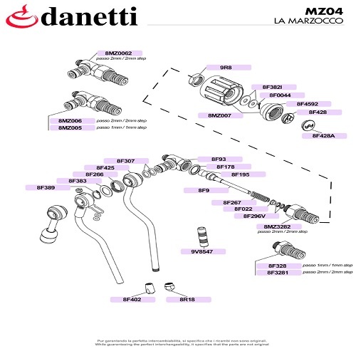 LA MARZOCCO - LINEA/FB70 GŐZ CSAPOK