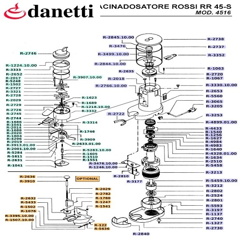 RR 45-S MANUAL KÁVÉDARÁLÓ ADAGOLÓ