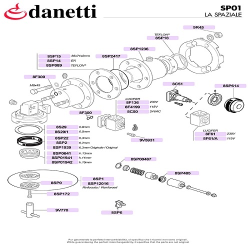 LA SPAZIALE - FEJ, SOLENOID SZELEP