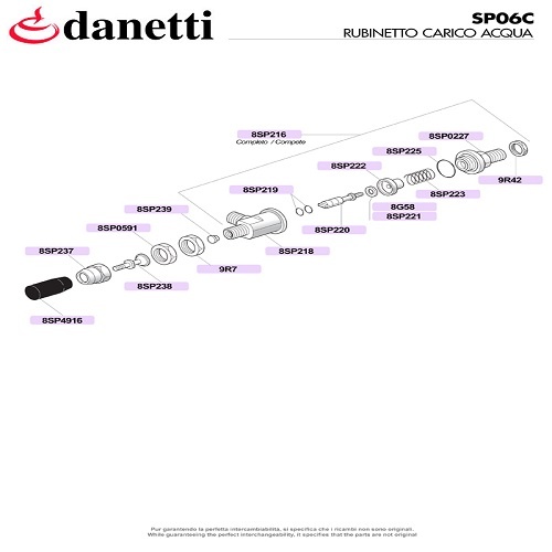 LA SPAZIALE - FELTÖLTŐ SZELEP