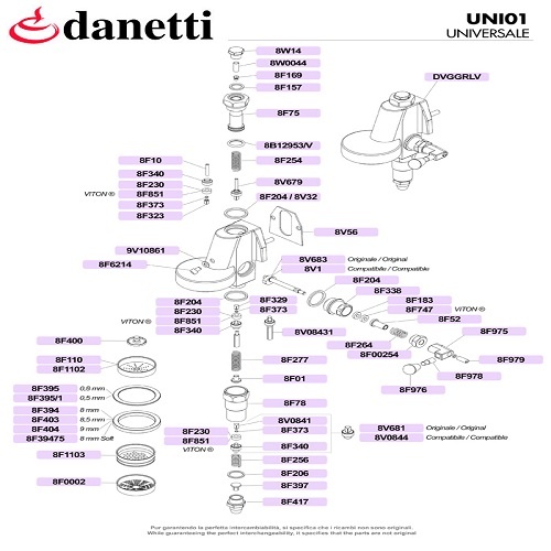 UNIVERSAL - DVGGRLV LEVER FEJ - UNI01