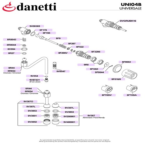 UNIVERSAL - DVGRUBK16 VÍZ ÉS GŐZCSAPOK